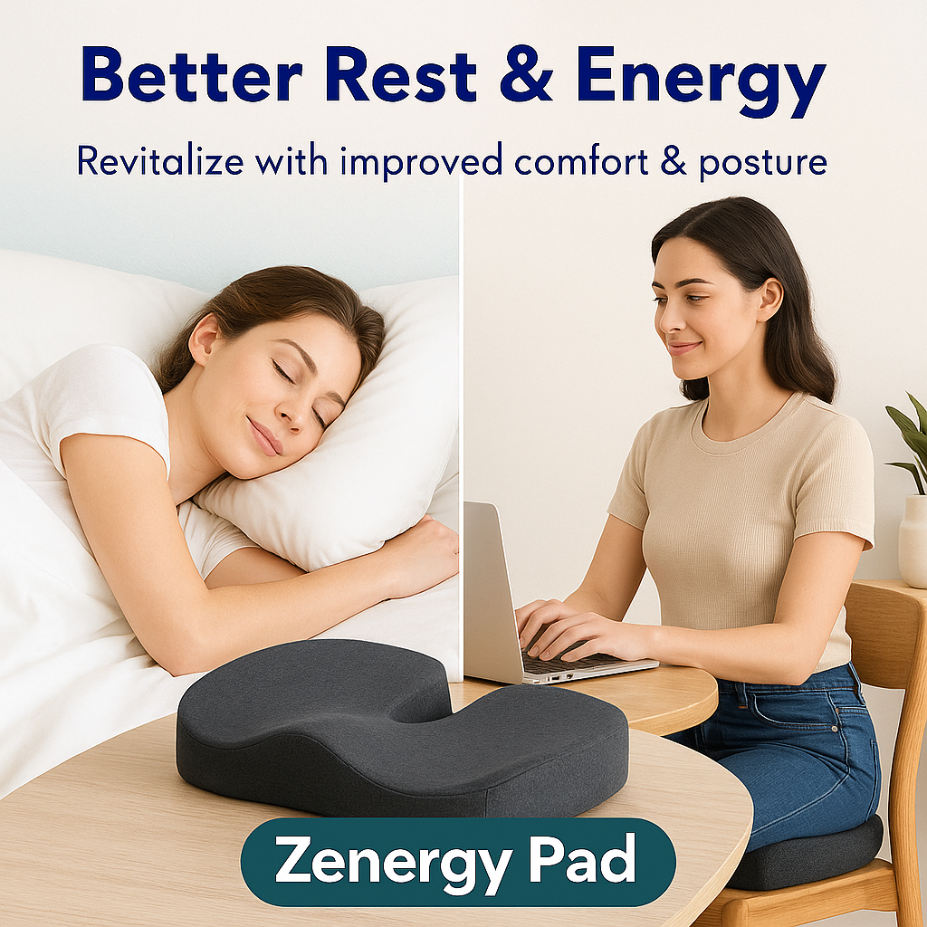 Zenergy Pad™ – Cushion for Daily Vitality & Restorative Comfort